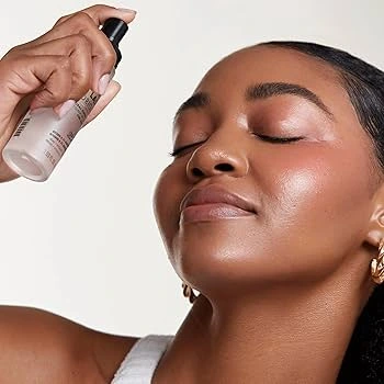 women applying toner