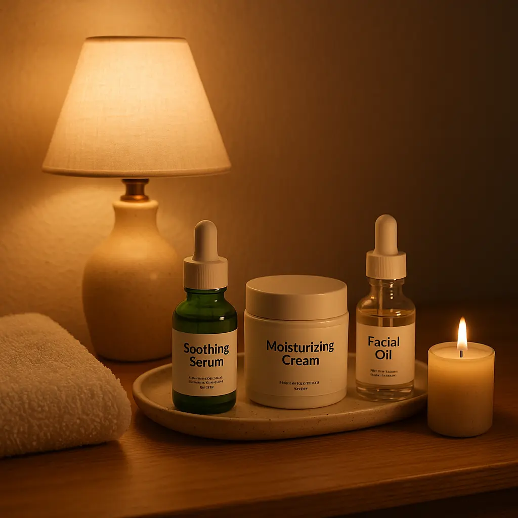 Evening skincare routine for women over 30