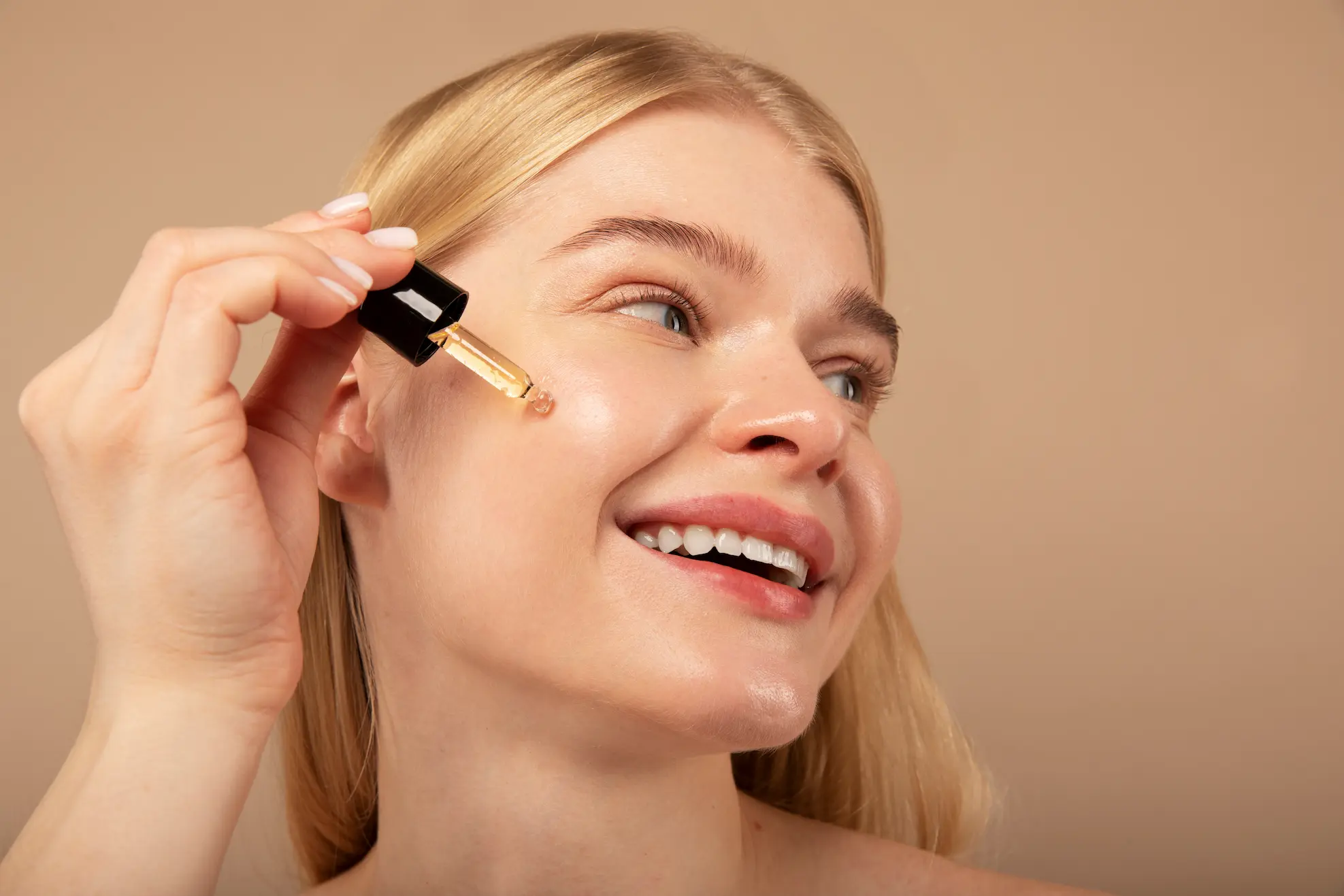 Healthy skin from skincare routine after 30